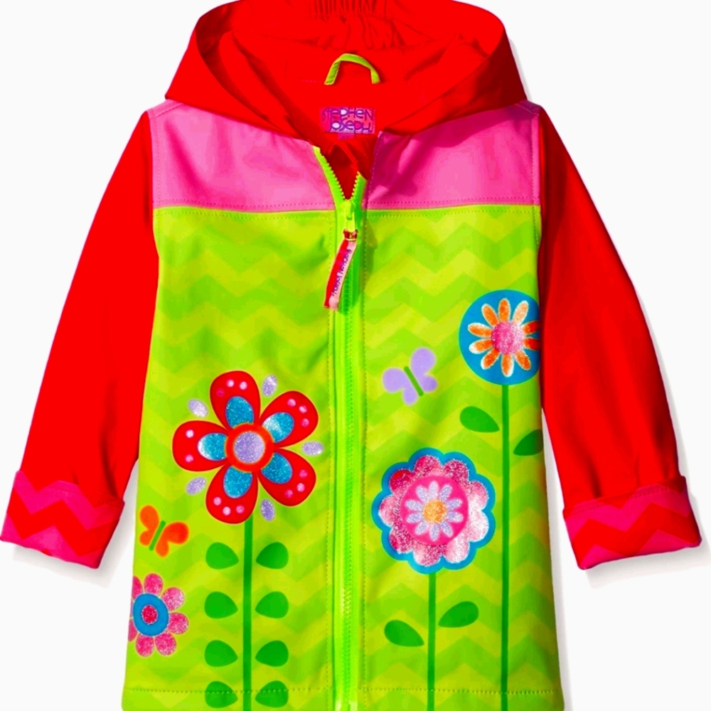 Stephen Joseph kids rain coat sz 5/6